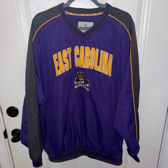 Men’s Colosseum Purple and Yellow Pullover windbreaker - Picture 1 of 6